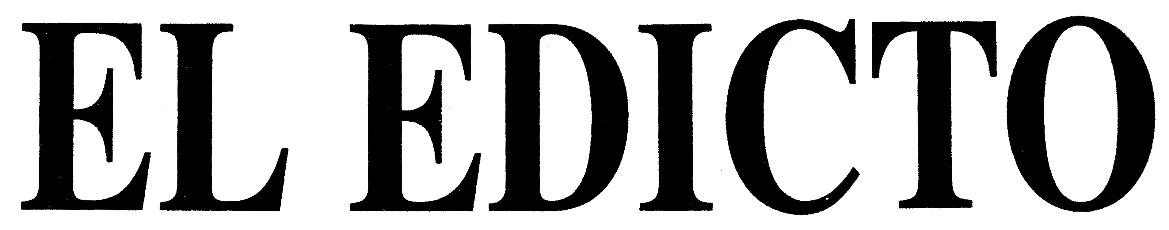 EL EDICTO logo